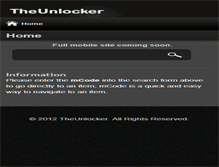 Tablet Screenshot of m.theunlocker.co.uk